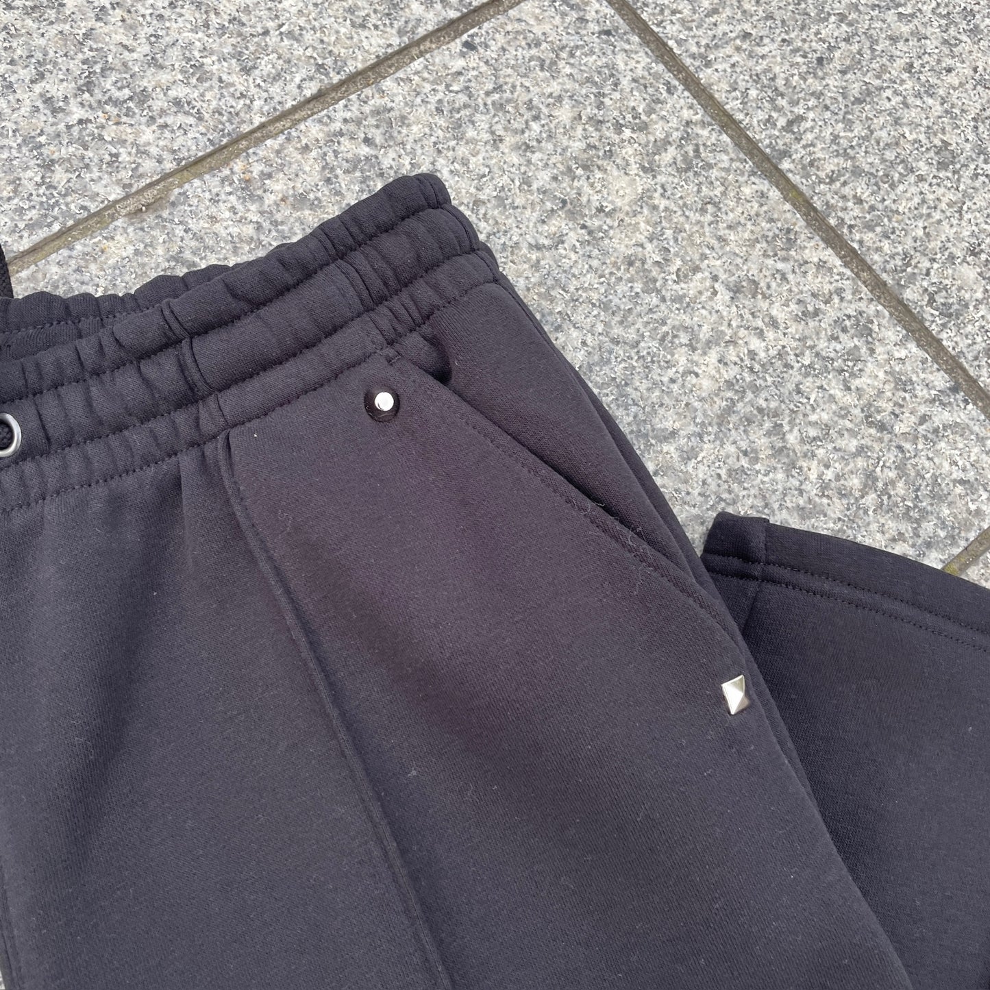 iron cross put on studs pants