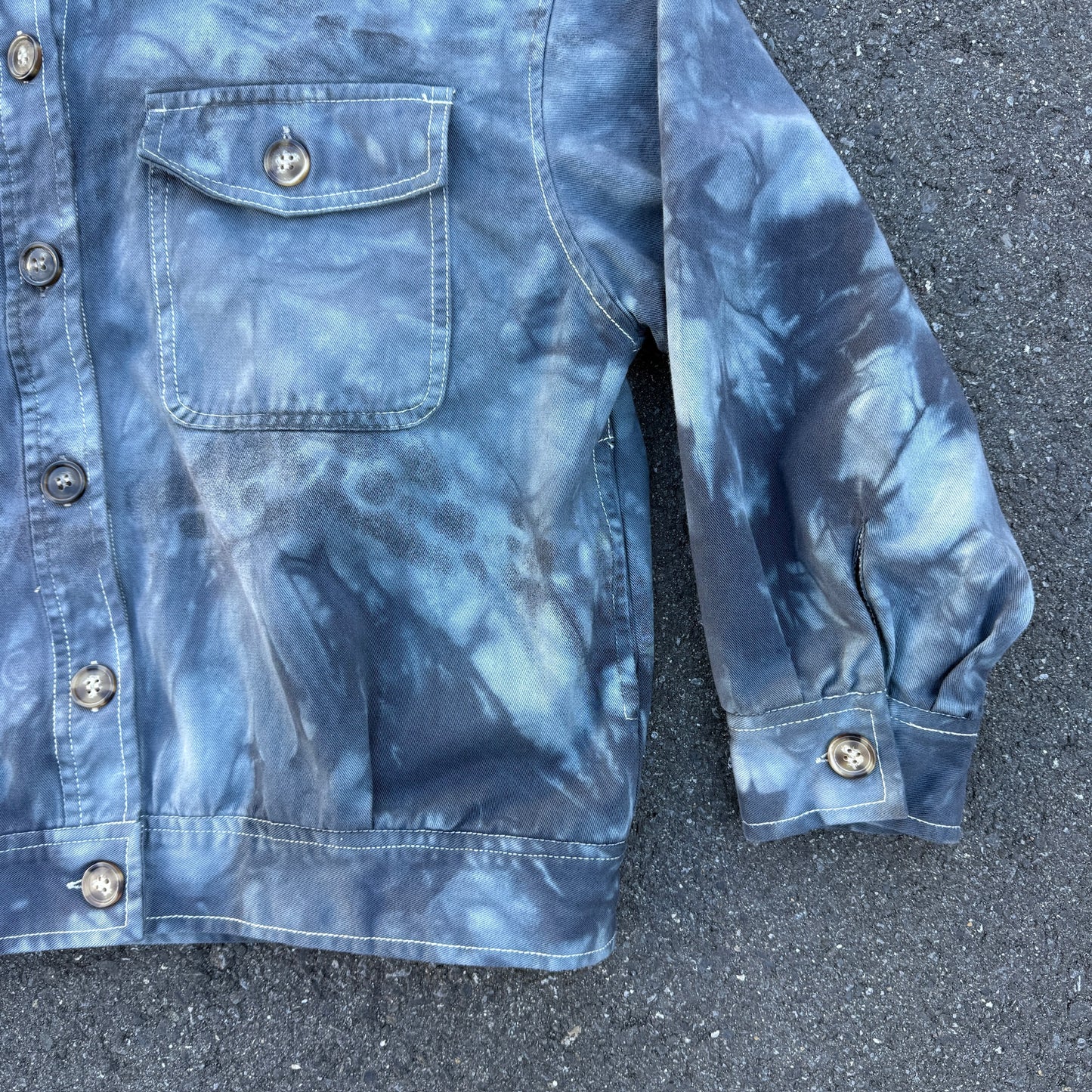 cotton jacket tie-dye